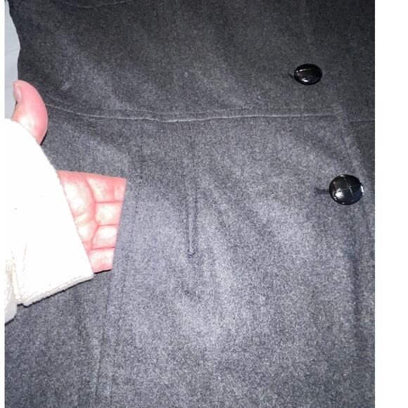 Jason Kole Wool Blend Coat in Charcoal Grey - Women's Size XL - 50% Wool & Soft - Picture 3 of 10
